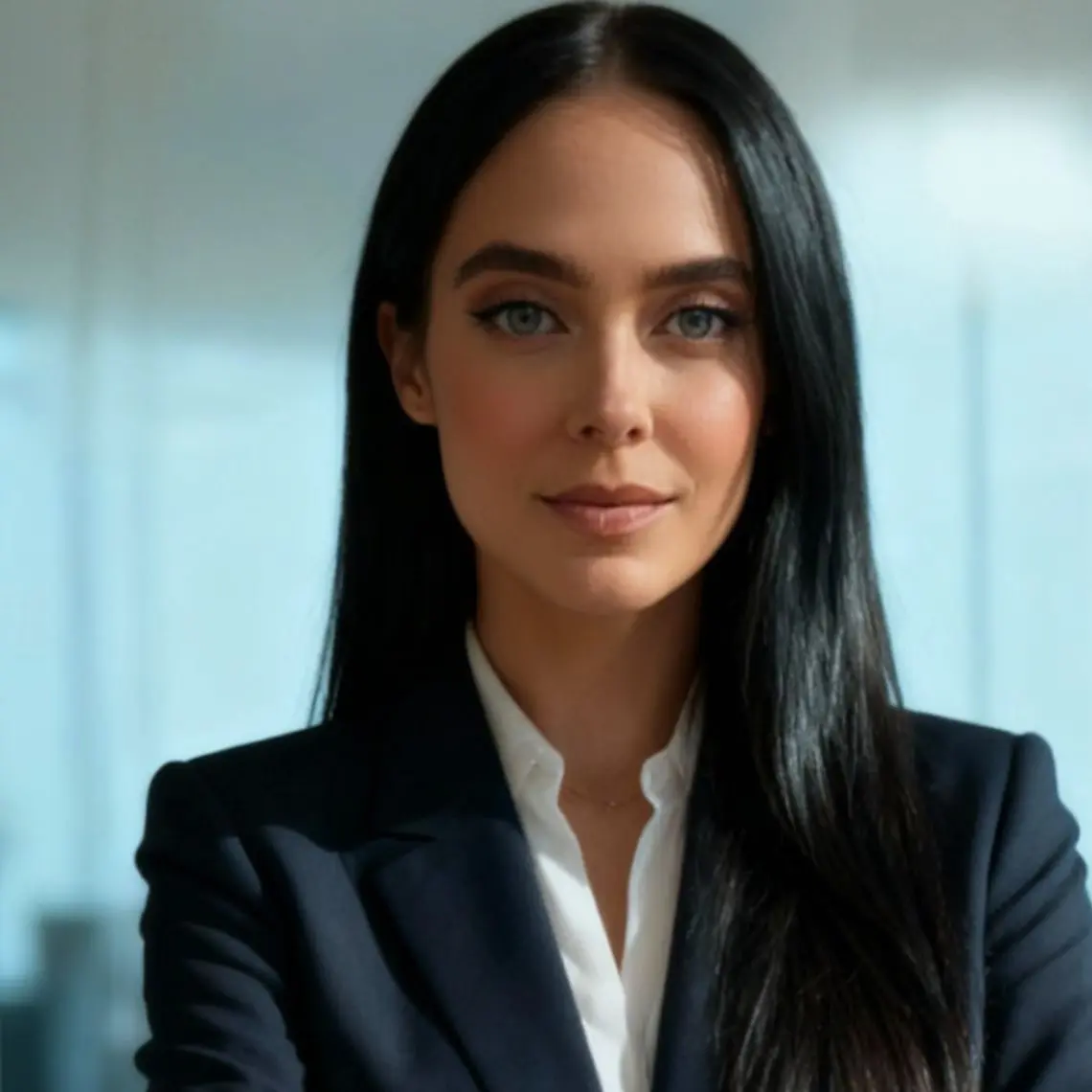 Portrait of Alessandra Bossert, founding partner of Al-Bahr Growth Advisory