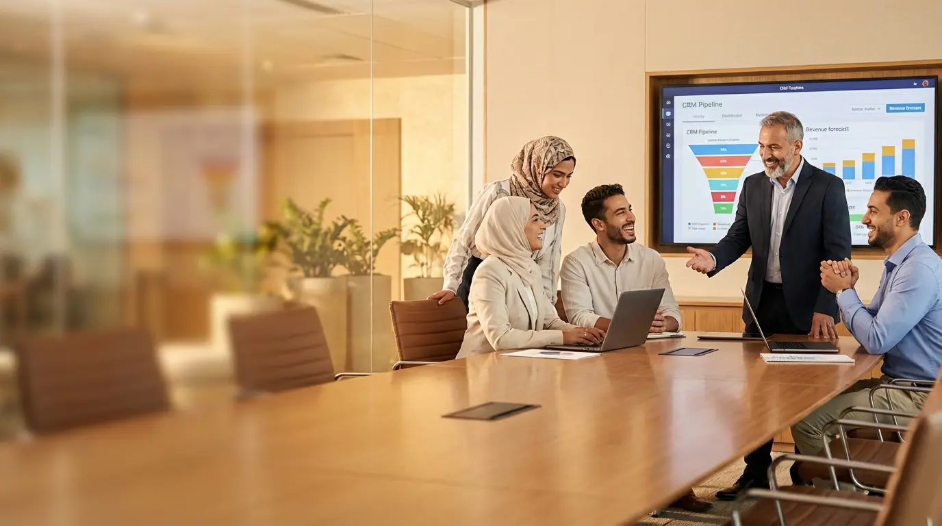 Connected data streams flowing into a unified revenue dashboard